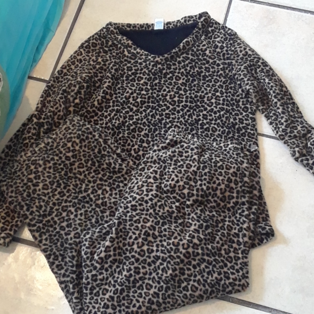 Animal print pajama set